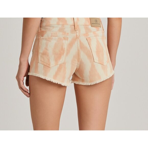 Adriano Goldschmied Shorts 26 Daisy Jean Low Rise Frayed Hem Y2K Surfer Girl - Picture 2 of 14